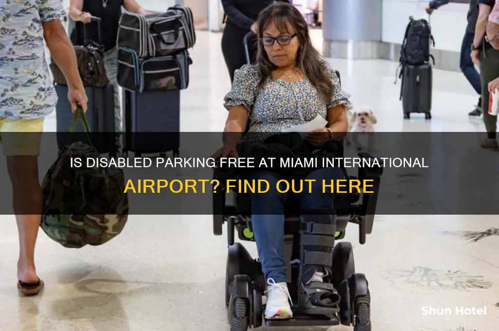 is disabled parking free at miami international airport