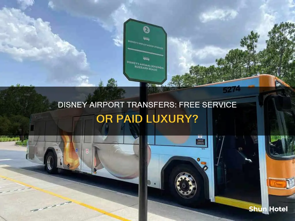 is disney airport transfer service free