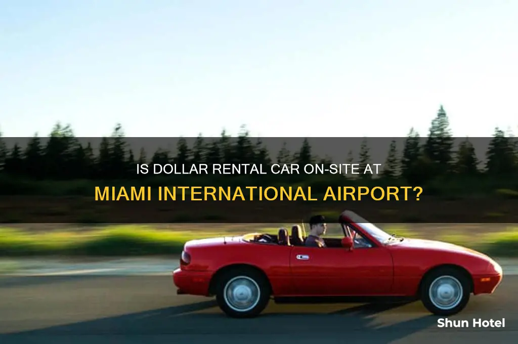 is dollar rental car on site at miami international airport