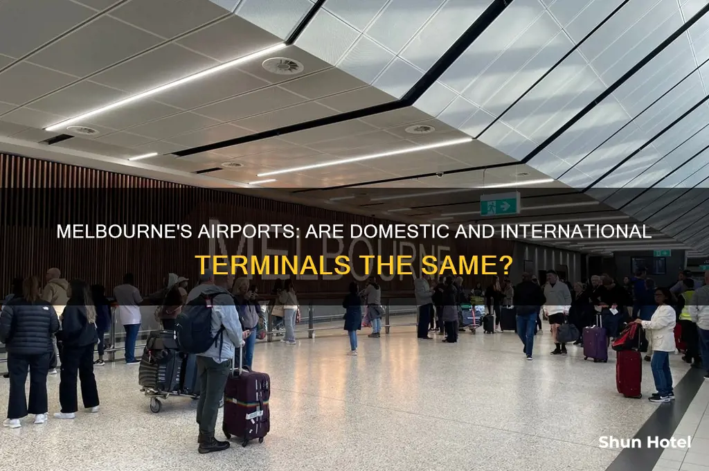 is domestic and international airport same in melbourne