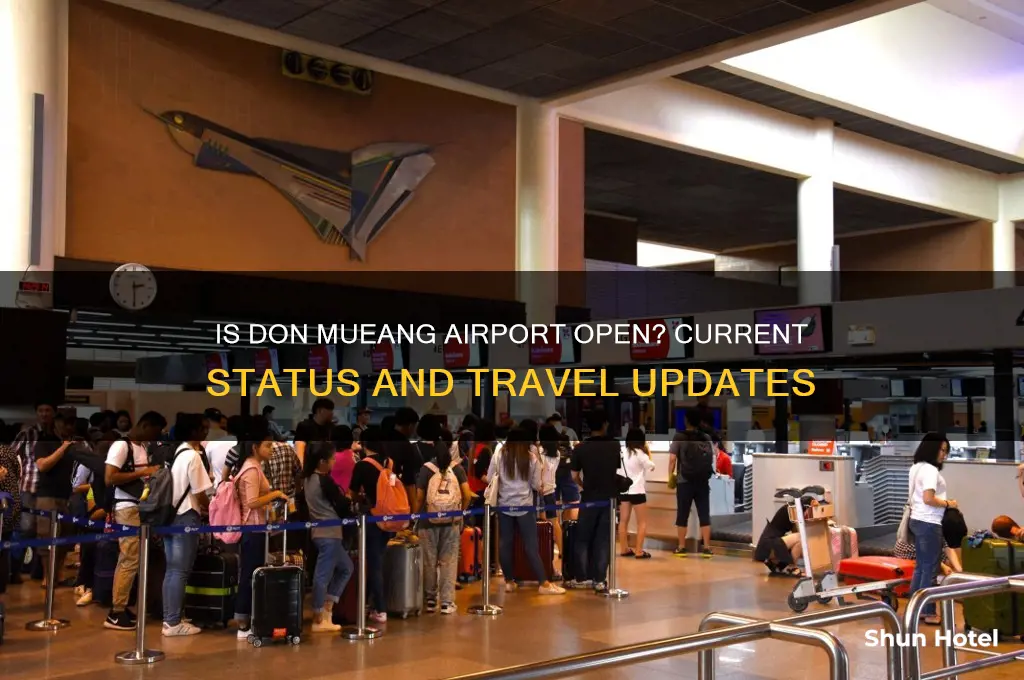 is don mueang airport open