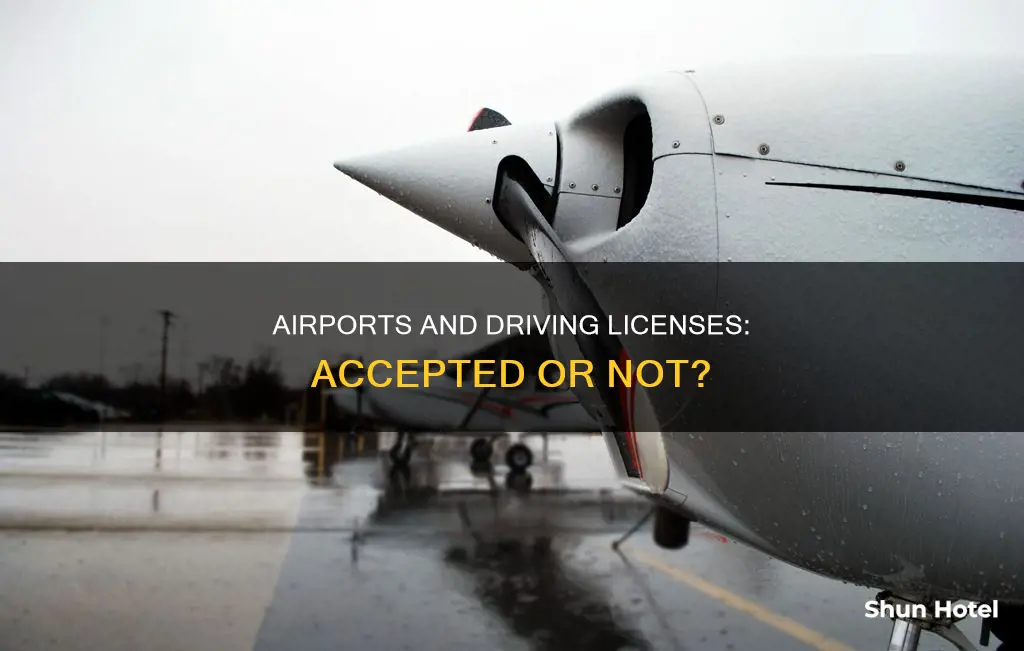 is driving license accepted at airport