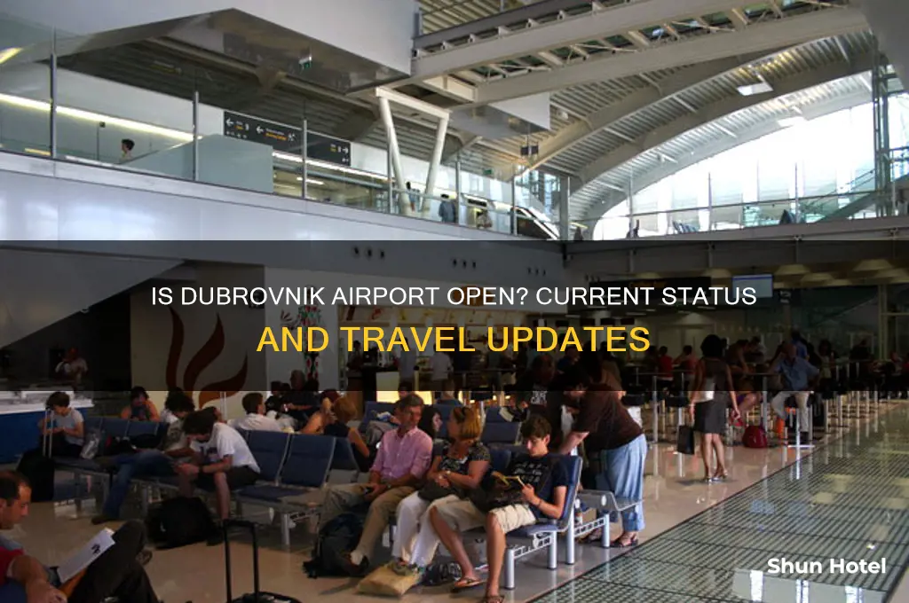 is dubrovnik airport open
