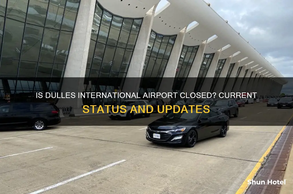 is dulles international airport closed