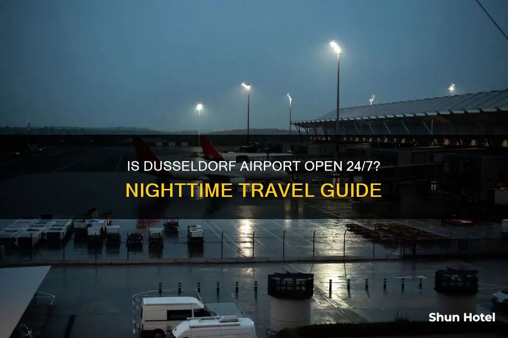 is dusseldorf airport open all night