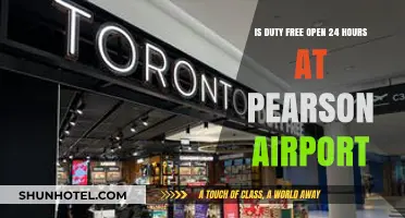 Pearson Airport Duty-Free Hours: Is It Open 24/7?