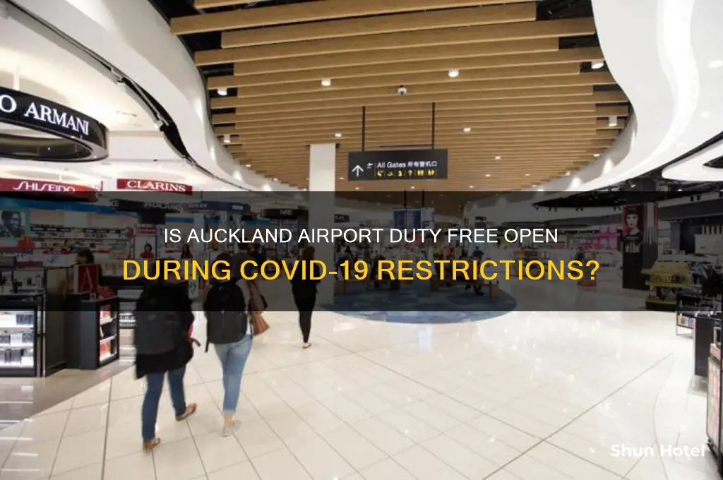 is duty free open at auckland airport during covid