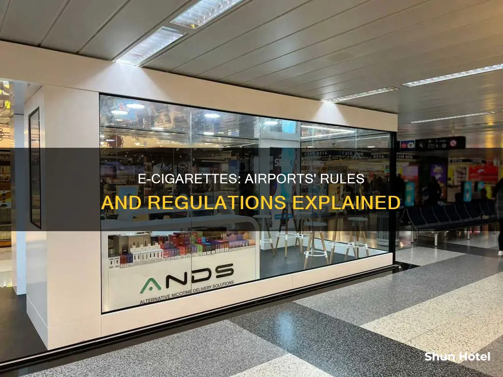 is e ciggarette allowed in airports