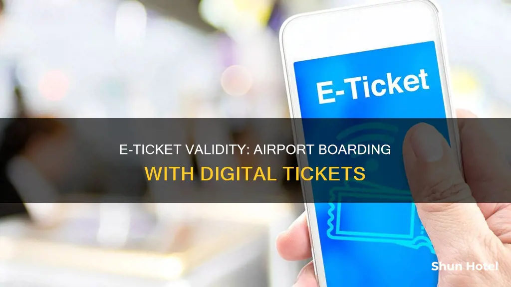 is e ticket valid in airport