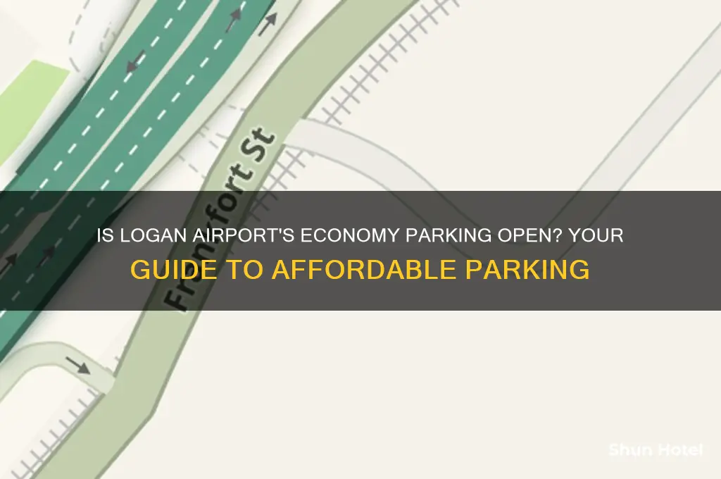 is economy parking open at logan airport