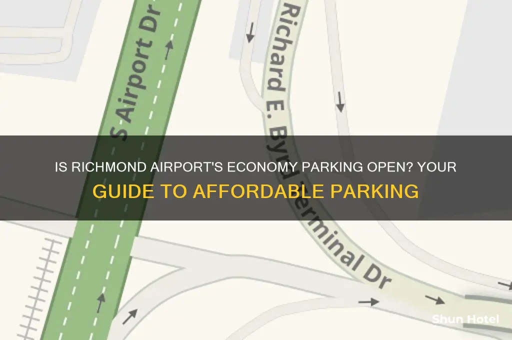 is economy parking open at richmond airport