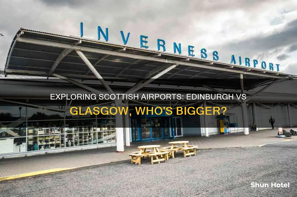 is edinburgh airport bigger than glasgow