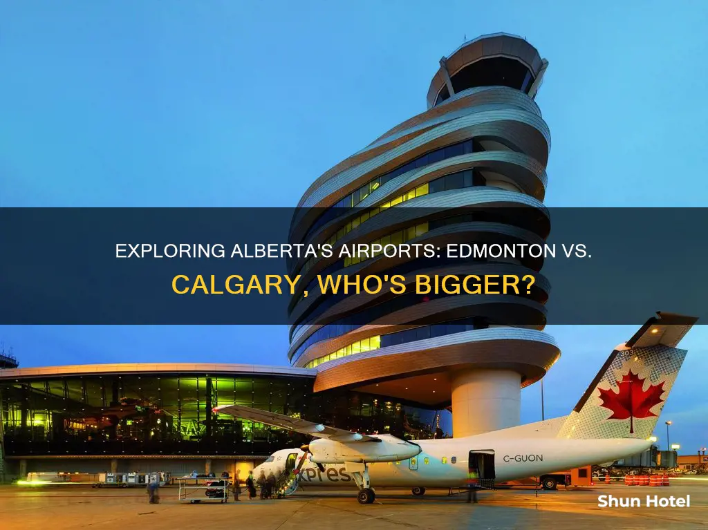 is edmonton airport bigger than calgary