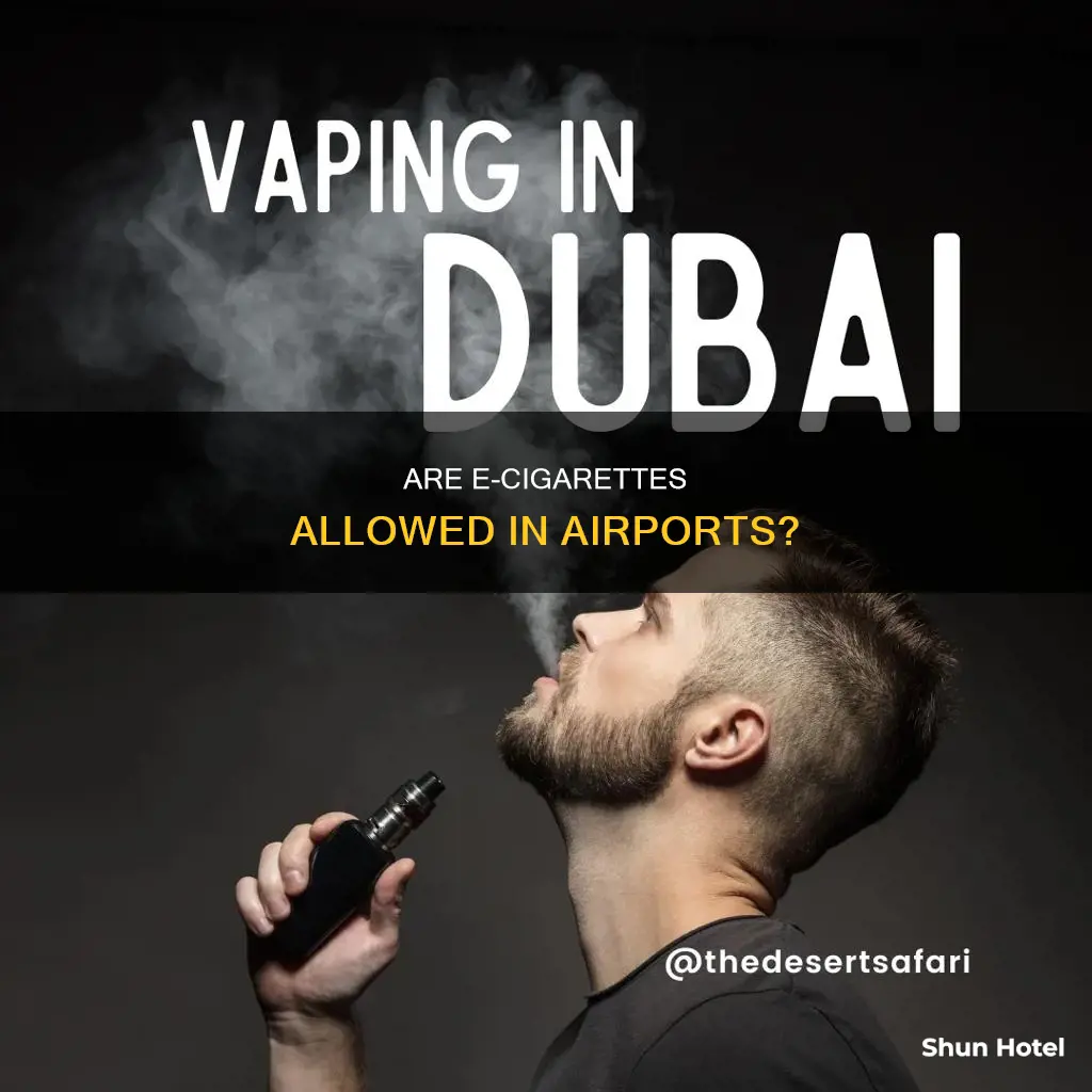 is electronic cigarette allowed in airports