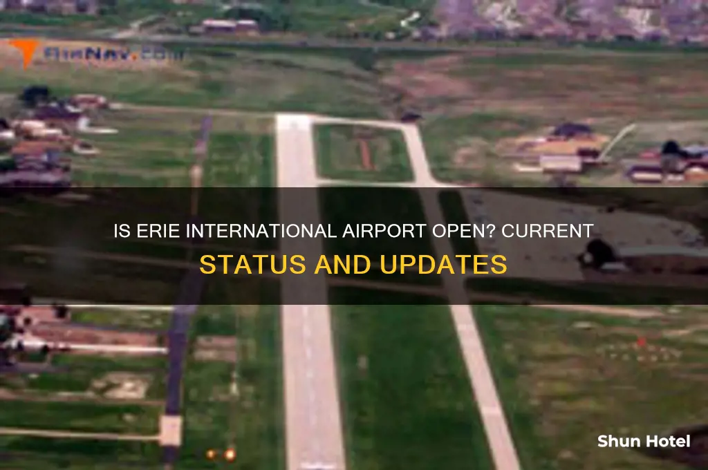 is erie international airport open