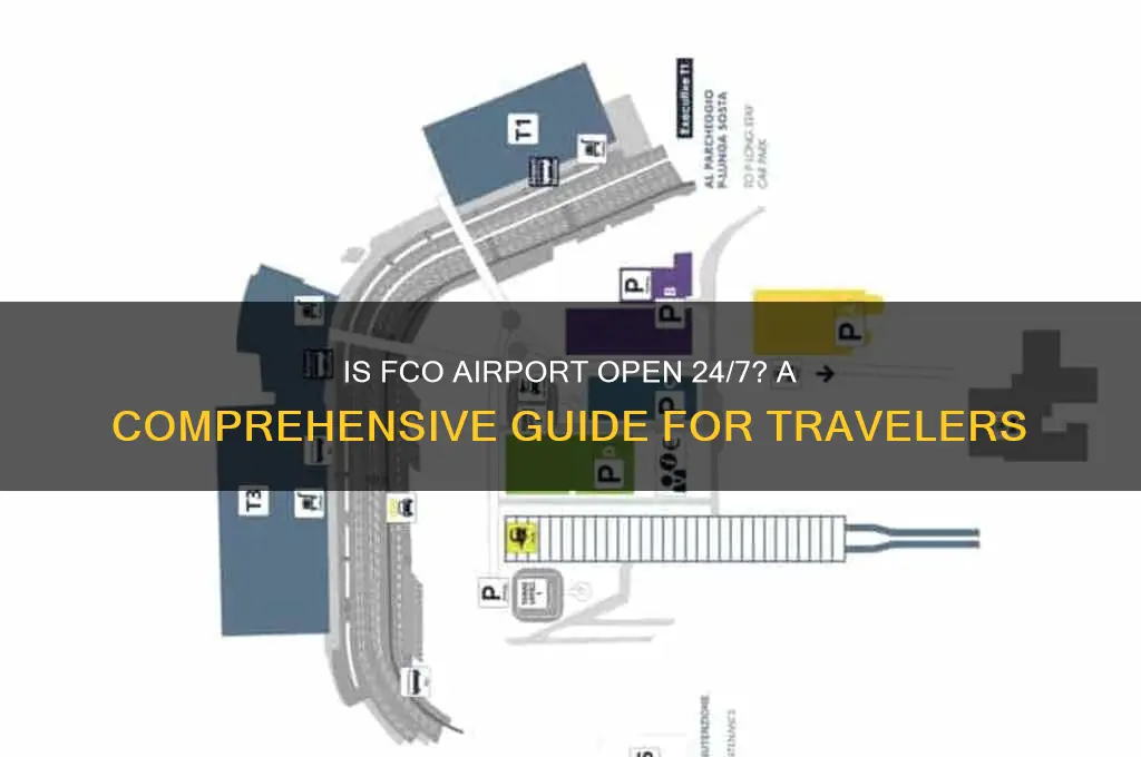 is fco airport open 24 hours