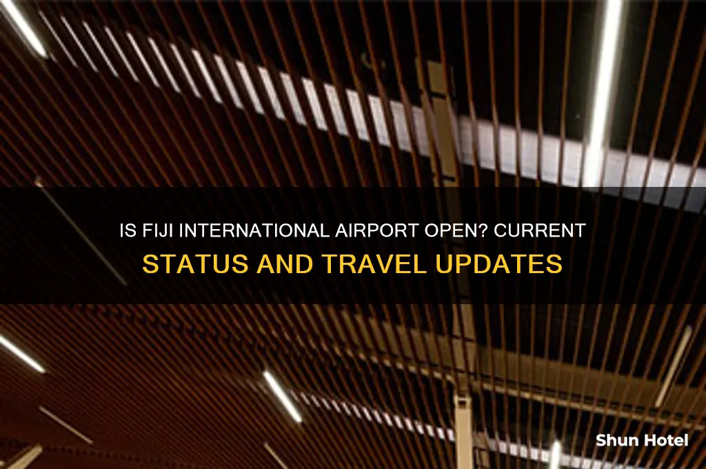 is fiji international airport open
