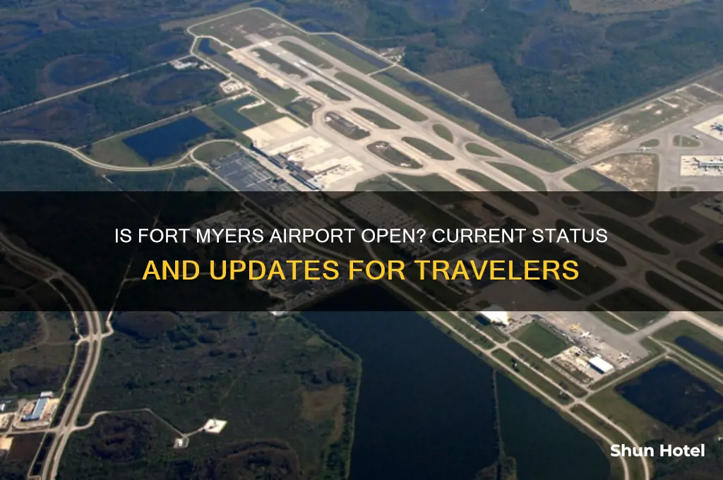 is firt myers airport open