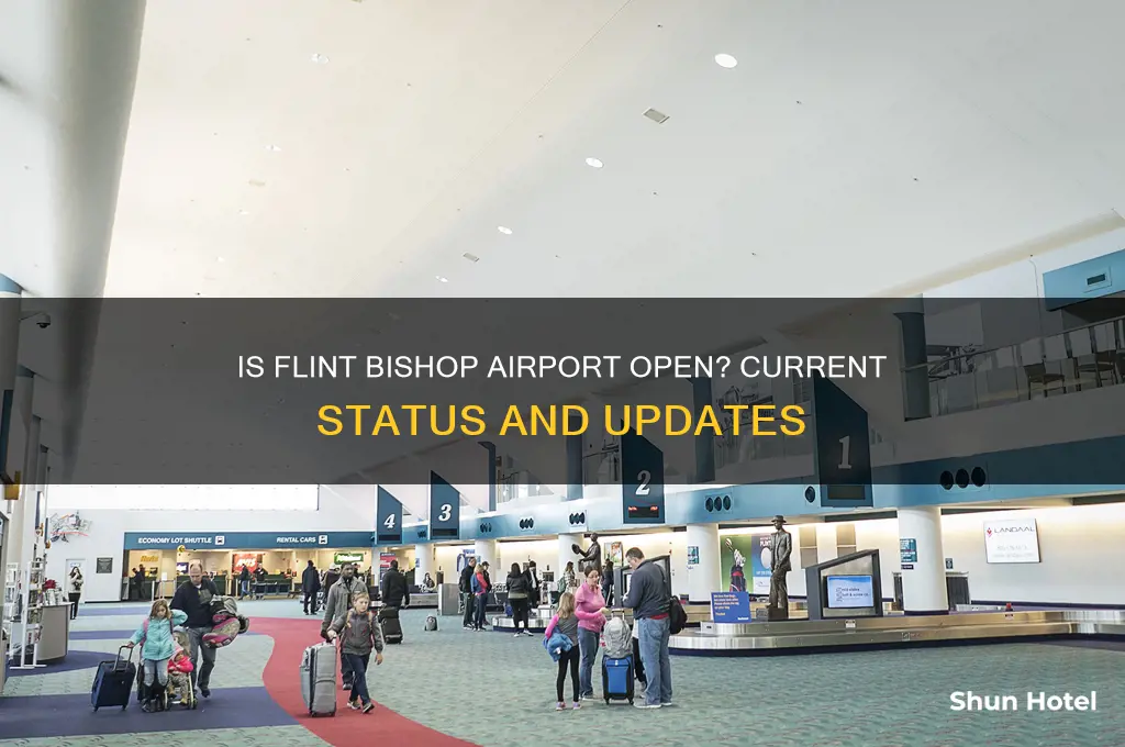 is flint bishop airport open