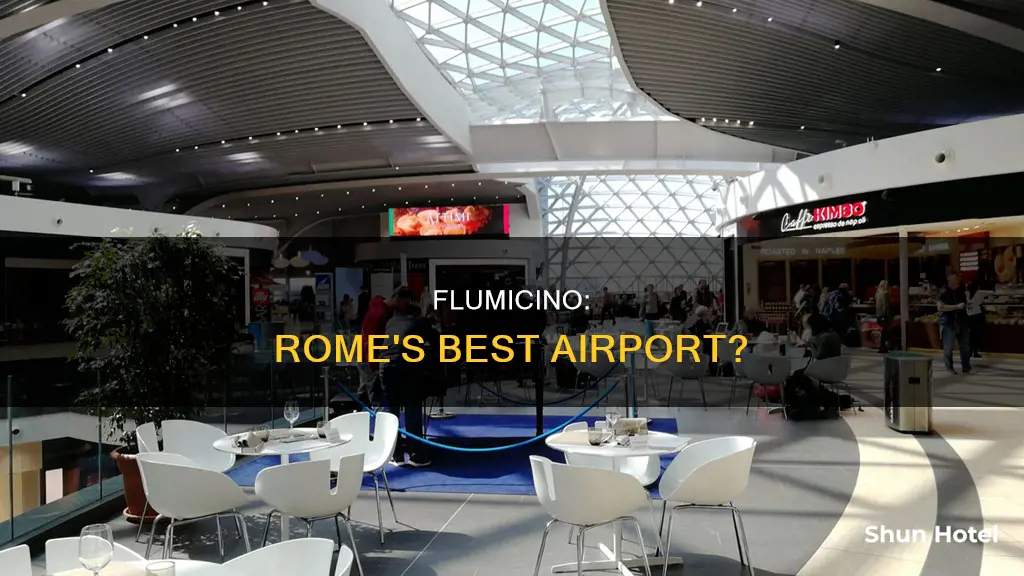 is flumicino best airport for rome
