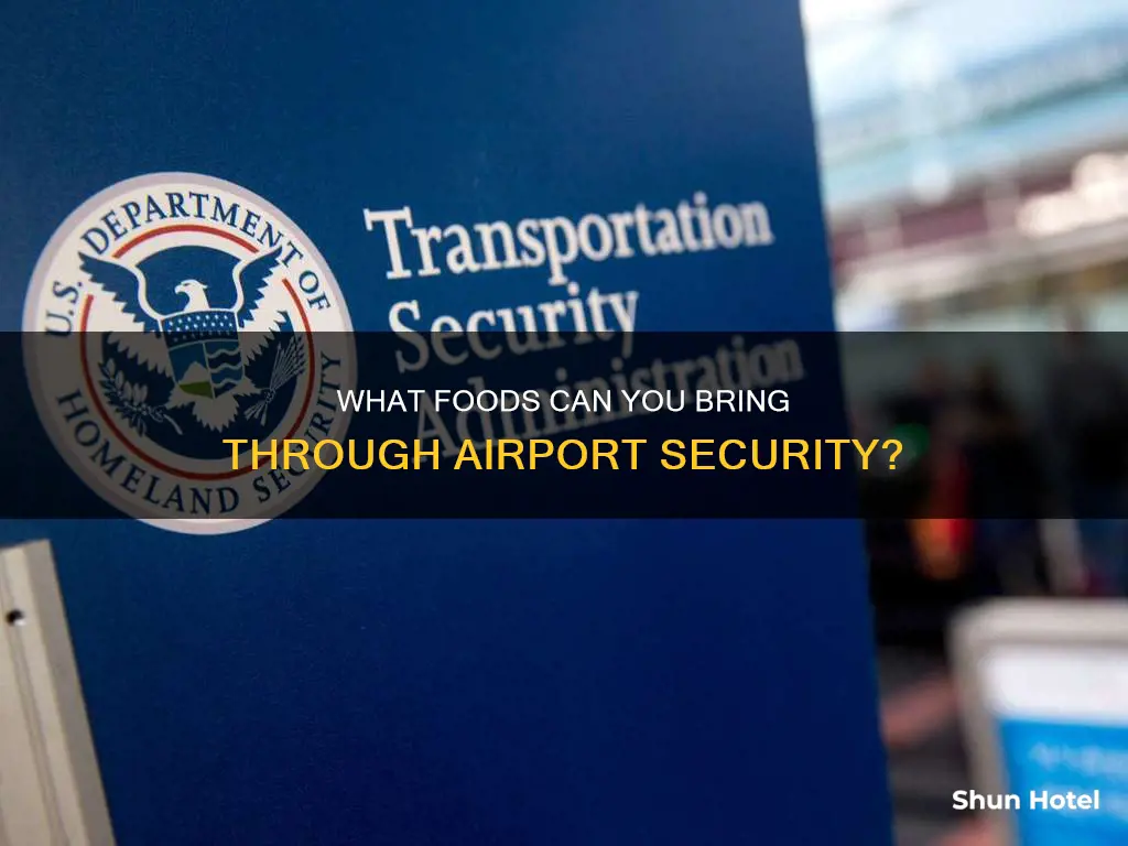 is food banned through airport security