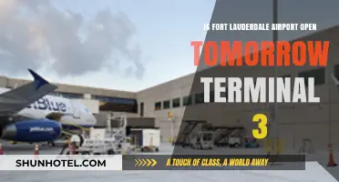 Fort Lauderdale Airport Terminal 3 Operations: Open Tomorrow?
