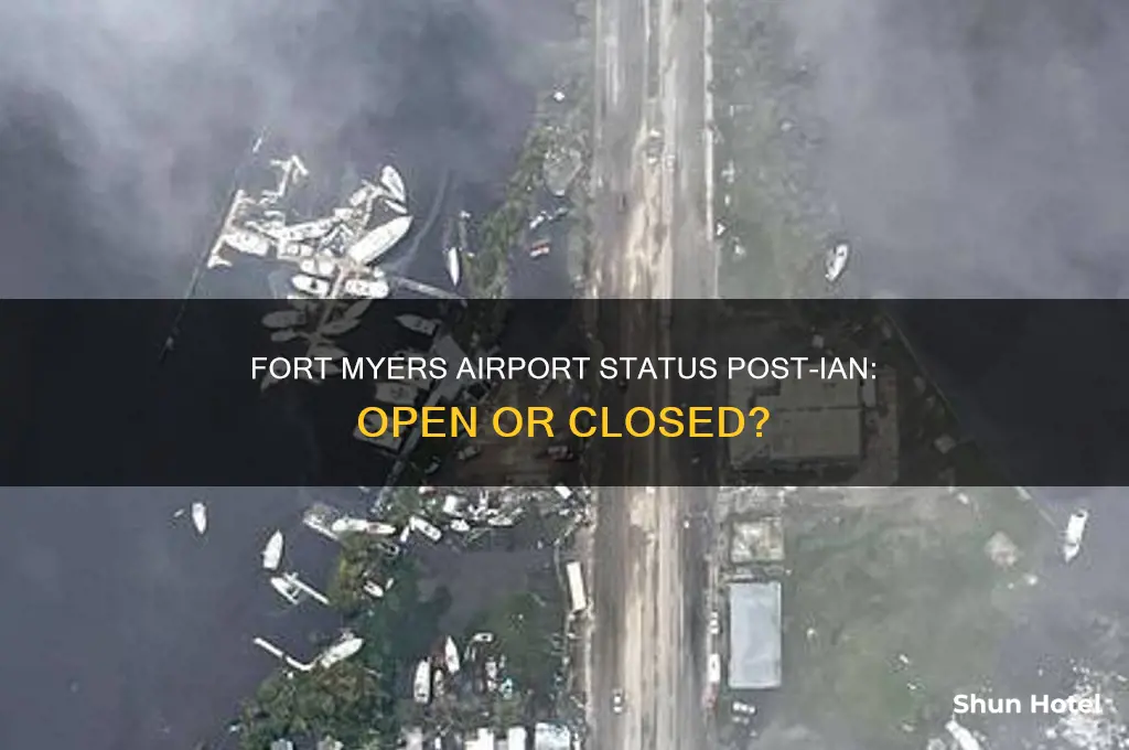 is fort myers airport open after ian