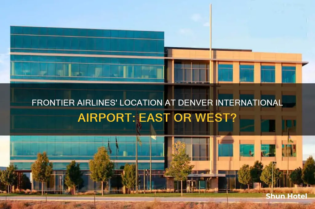 is frontier east or west at denver international airport