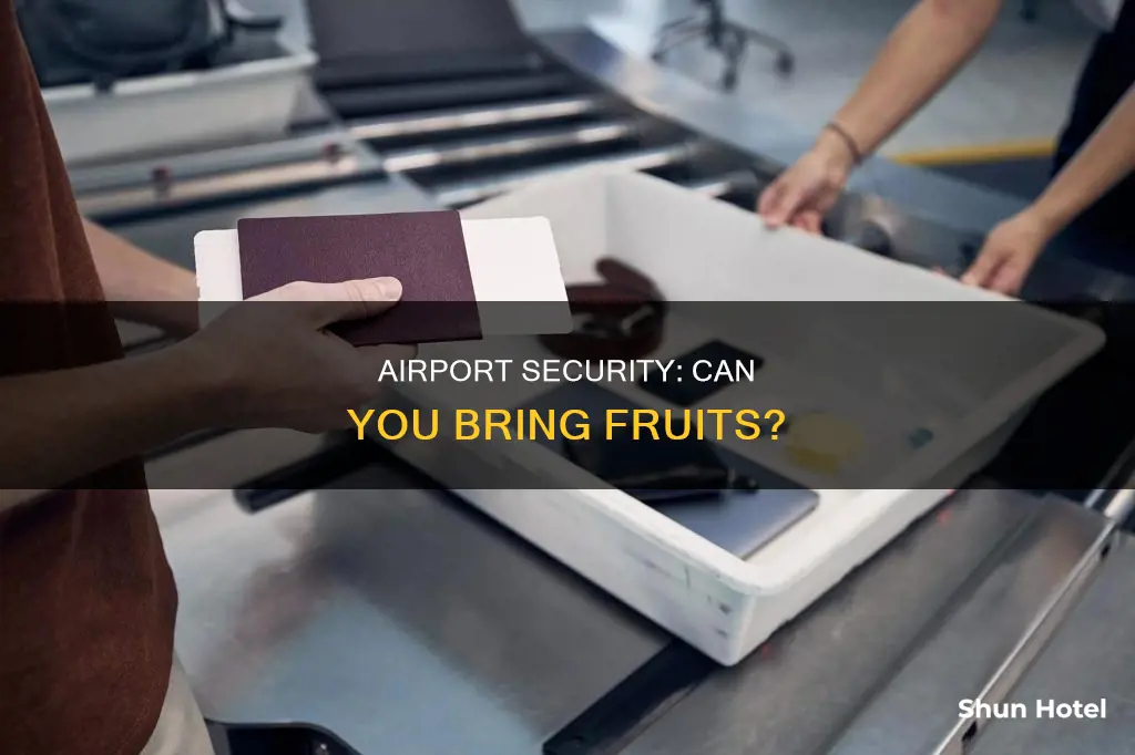 is fruit allowed through airport security