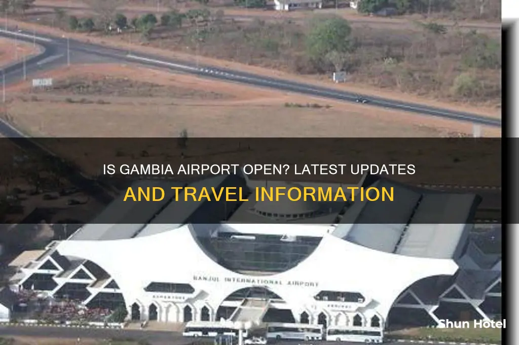 is gambia airport open