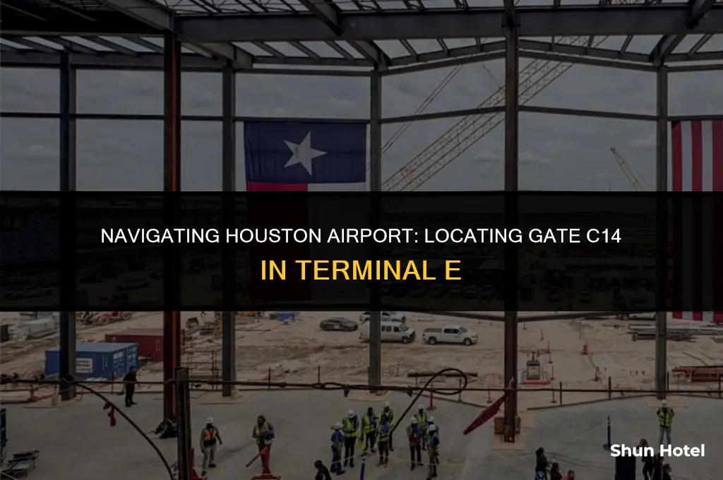 is gate c14 in terminal e in houston airport