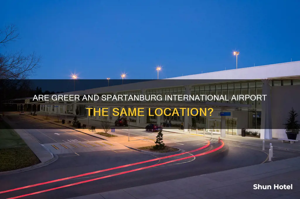 is geer and spartanburg international airport the same