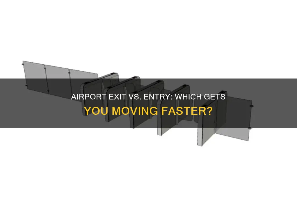 is getting out of an airport faster than getting in