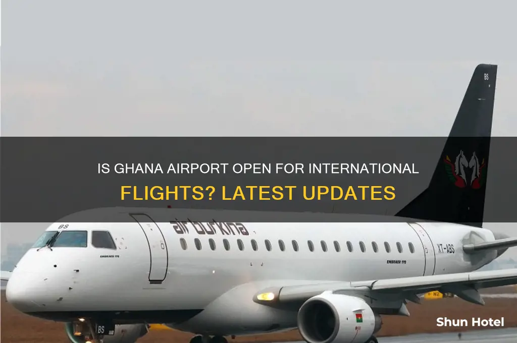 is ghana airport open for international flights