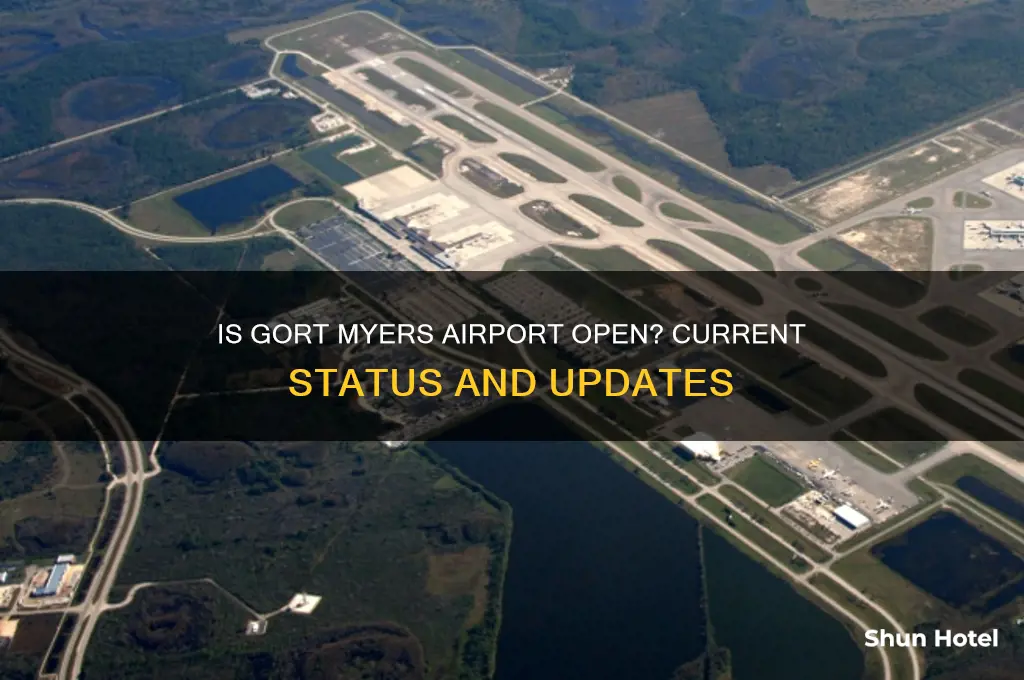 is gort myers airport open