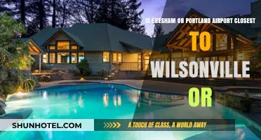 Which Airport is Closer to Wilsonville: Gresham or Portland?