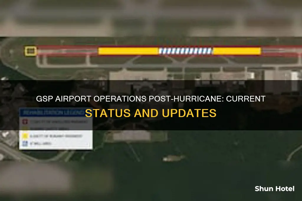 is gsp airport open after hurricane