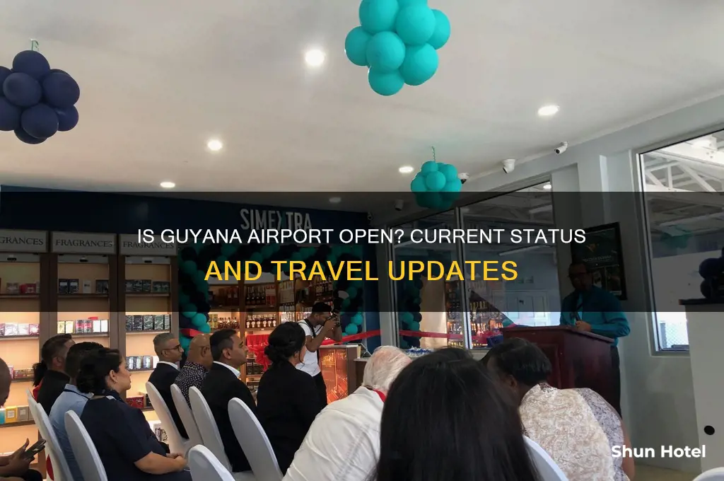 is guyana airport open