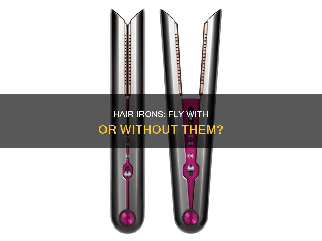 is hair iron allowed in airport