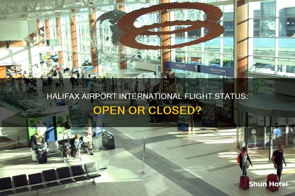 is halifax airport closed to international flights