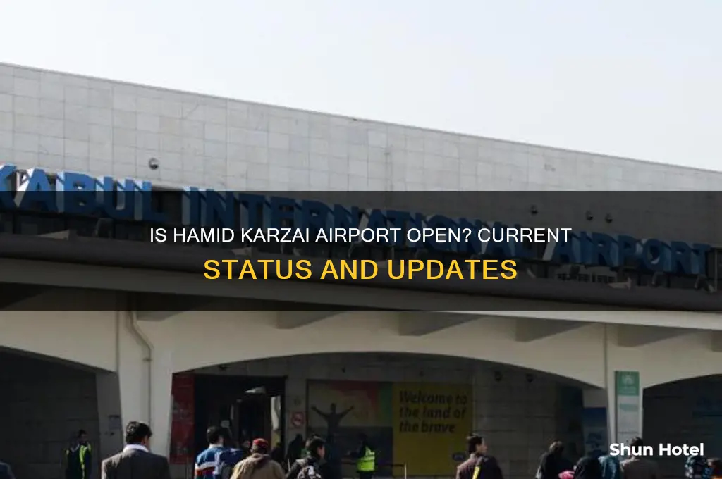 is hamid karzai airport open