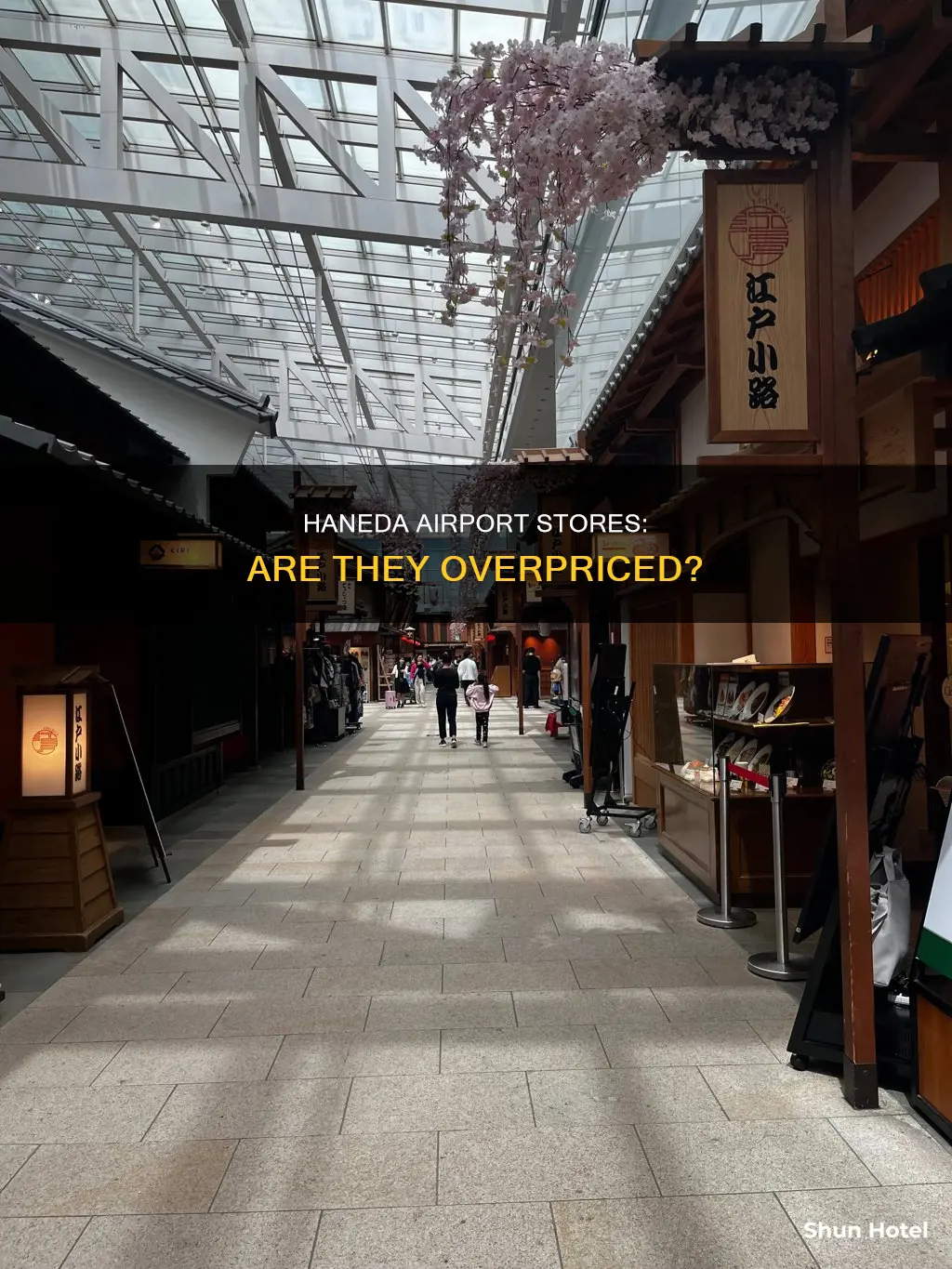 is haneda airport stores more expensive