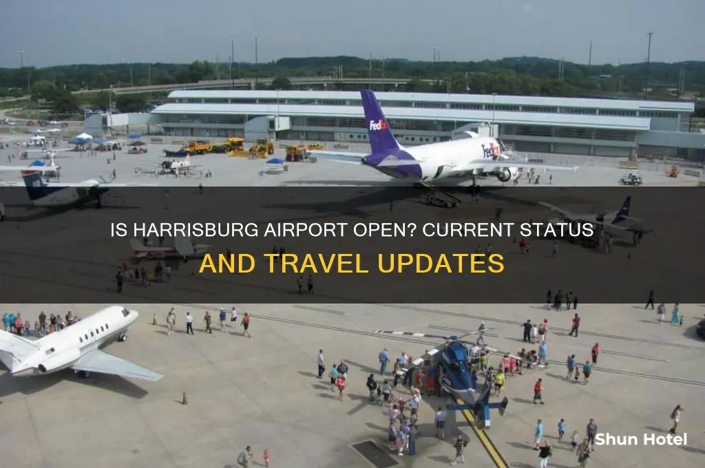 is harrisburg airport open