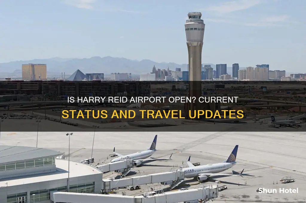 is harry reid airport open
