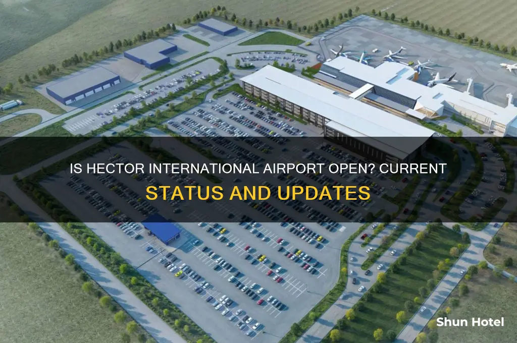 is hector international airport open
