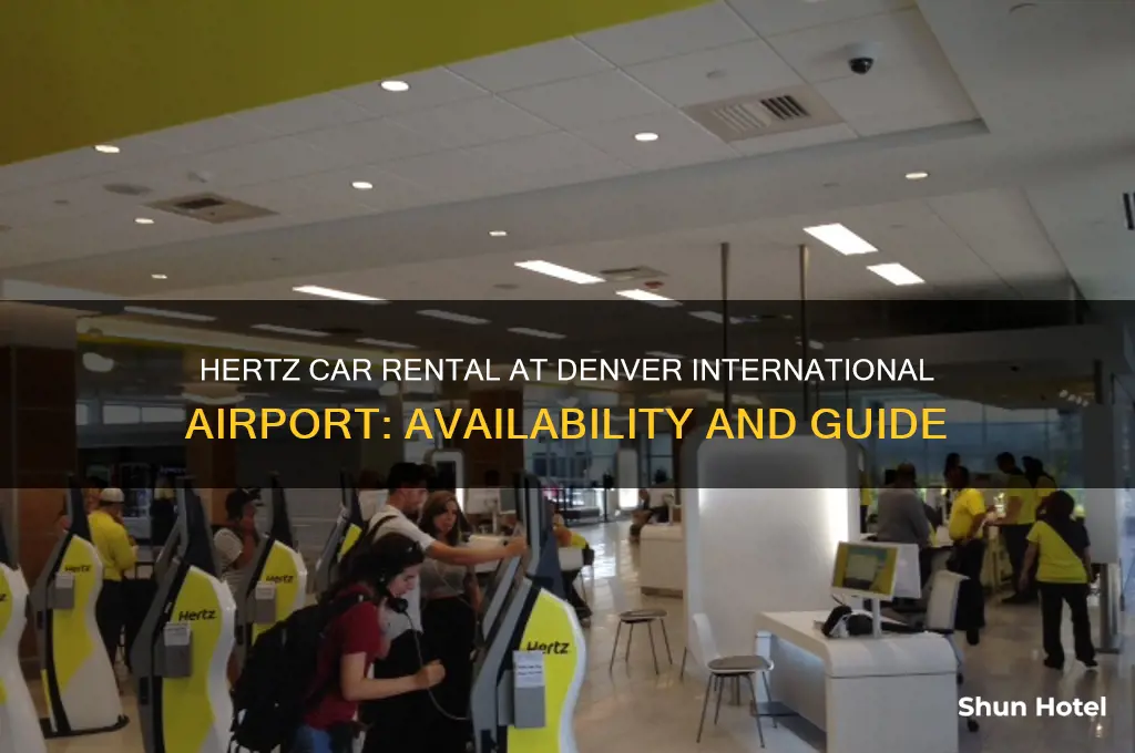 is hertz car rental in the denver international airport