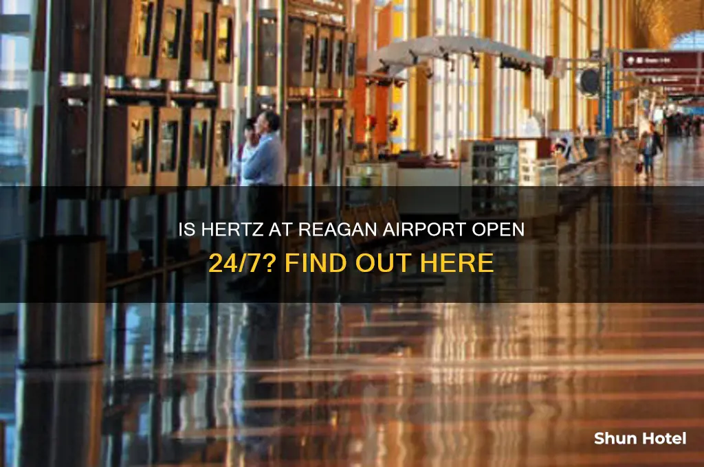 is hertz in reagan airport open 24 hours