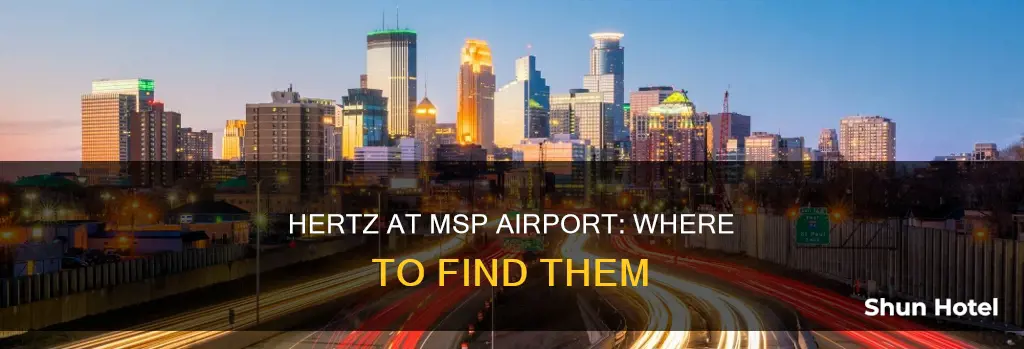 is hertz inside the airport msp