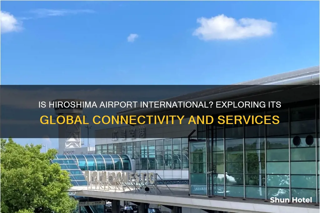 is hiroshima airport international