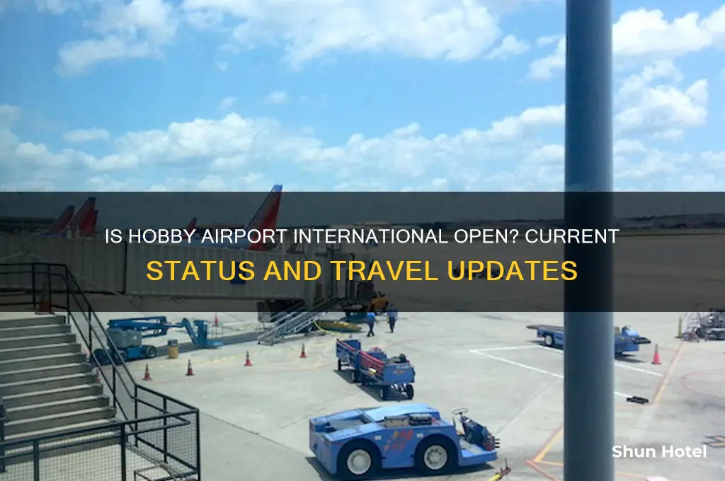 is hobby airport international open
